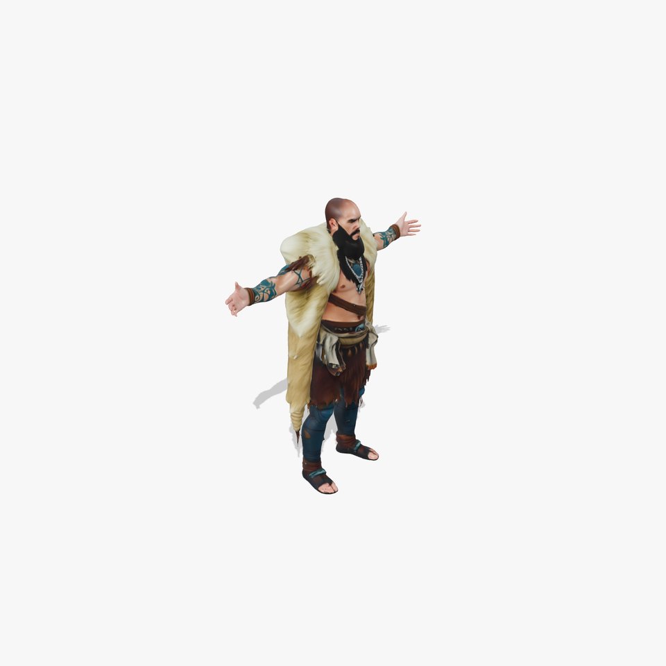 Barbarian Warrior Attire model pack
